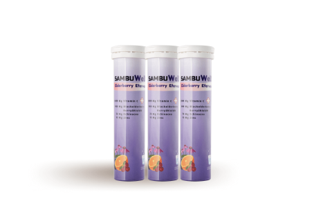 SambuWell Elderberry Efervesan Tablet, Bağışıklık sisteminizi güçlü tutmak için!(3 Kutu)